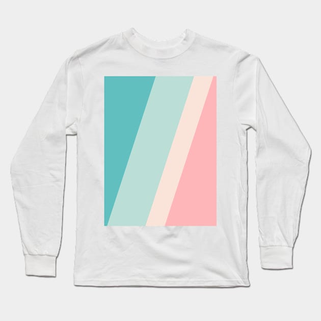 Pretty Pastel Stripes Long Sleeve T-Shirt by NewburyBoutique